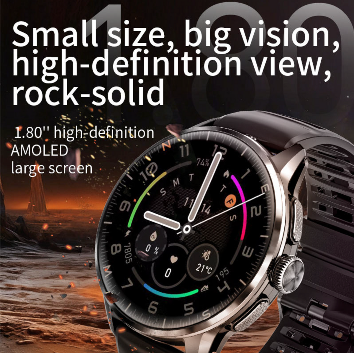 5G Smartwatch with SIM Card, AMOLED Display