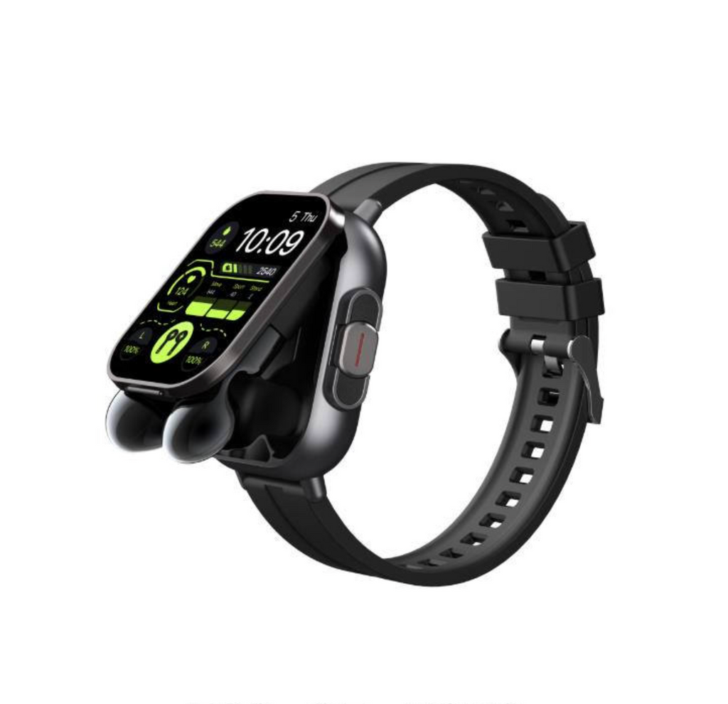 2-in-1 Smartwatch with TWS Wireless Earbuds