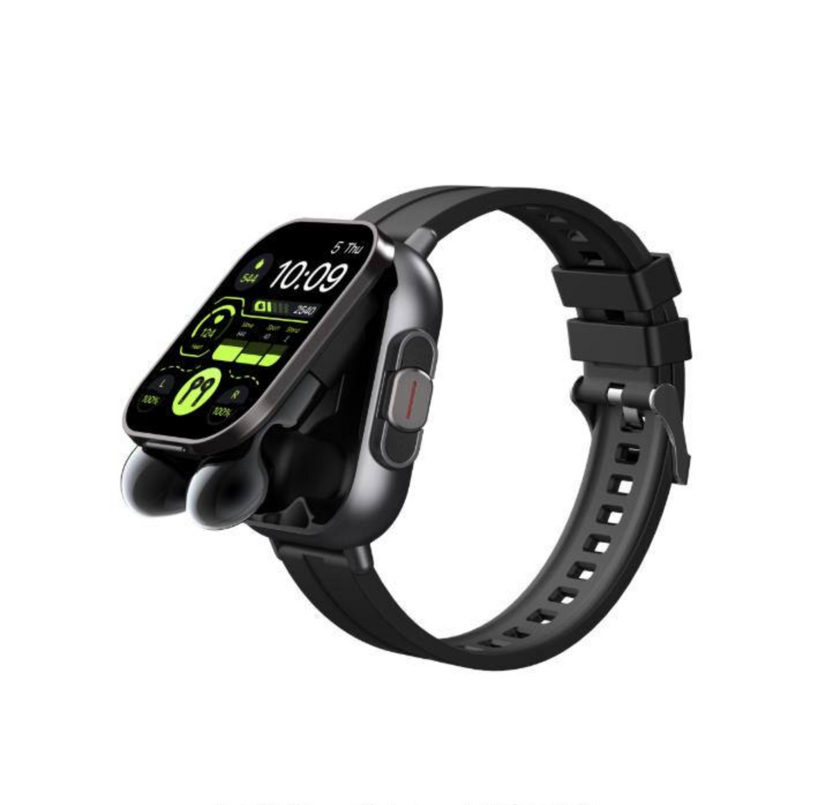 2-in-1 Smartwatch with TWS Wireless Earbuds