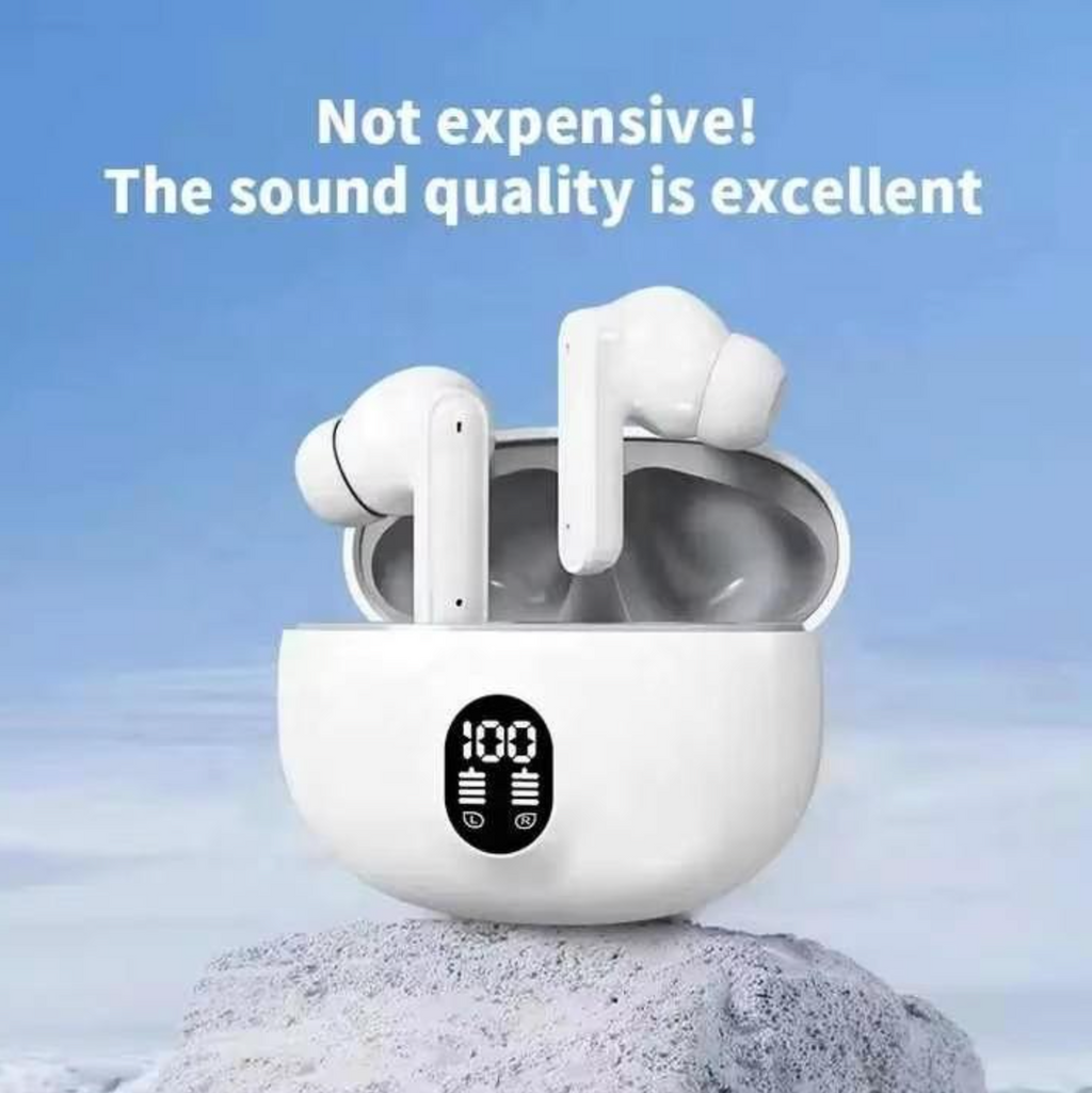 Digital Display, IPX5 Waterproof Earbuds