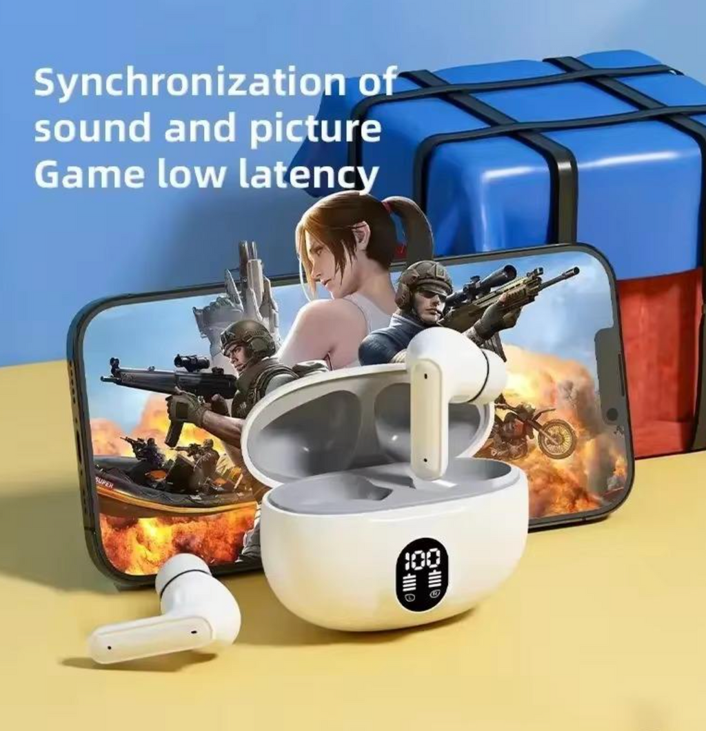 Digital Display, IPX5 Waterproof Earbuds