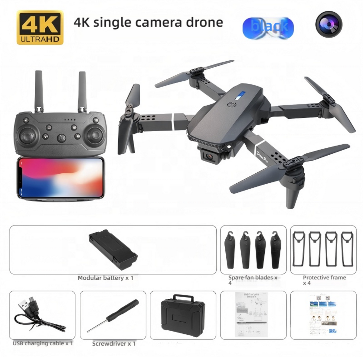 Brushless Motor Drone with 4K HD Camera