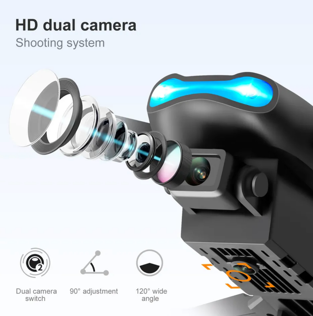 Dual-Camera Foldable Drone