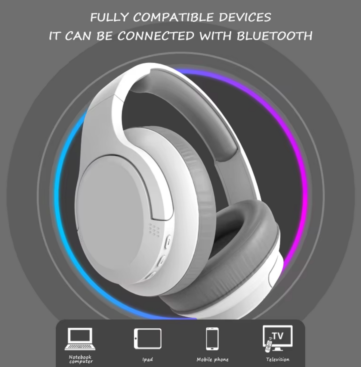 40mm Dynamic Over-Ear Bluetooth Headset